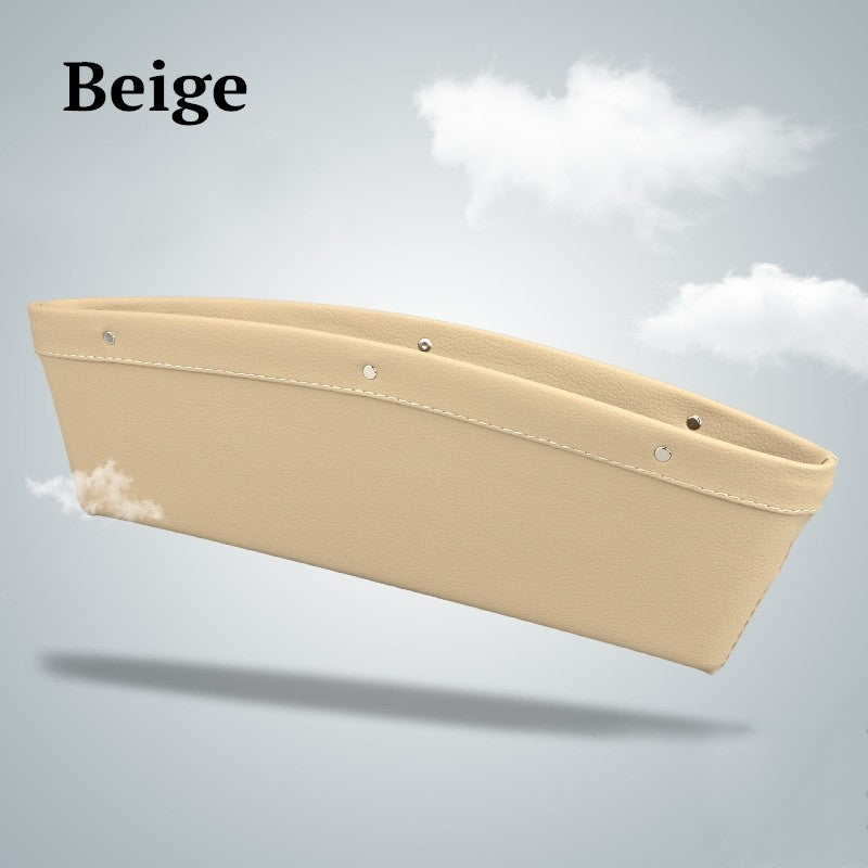 Leather Car Seat Gap Catcher Organizer Box