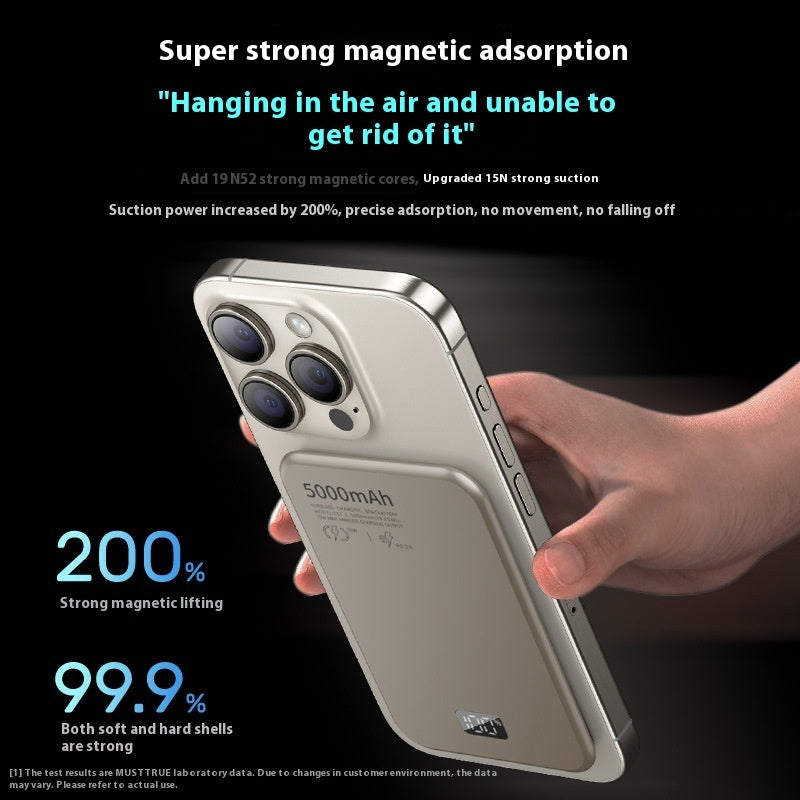 Fast Charge Magnetic Wireless Power Bank – Digital Screen