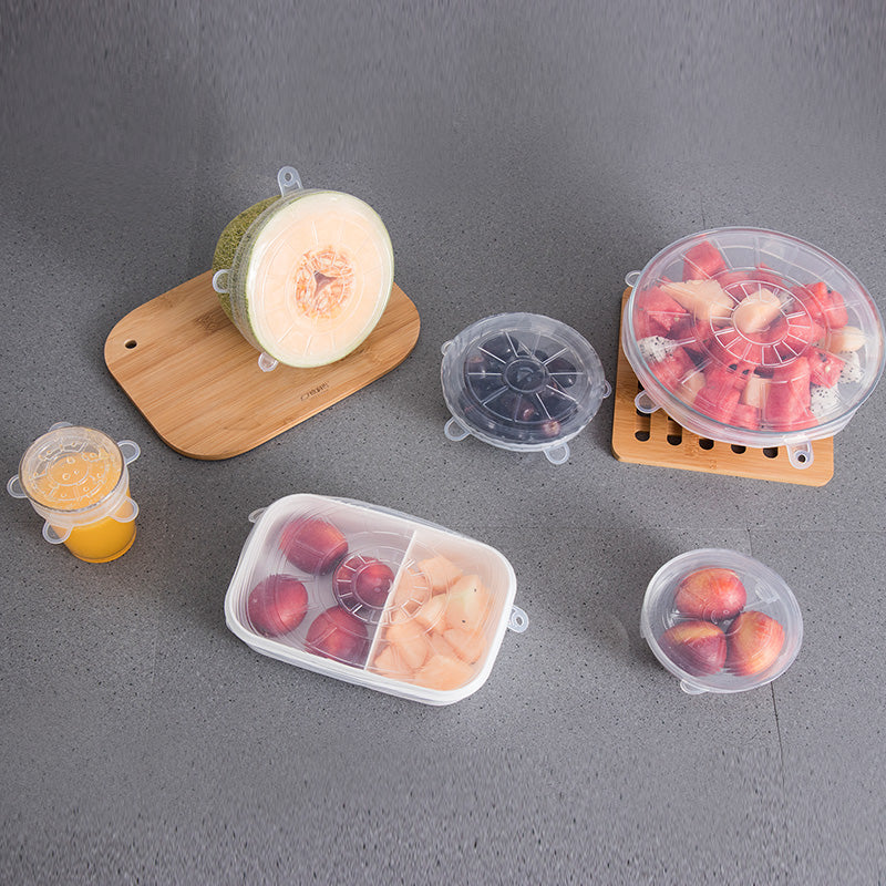 Reusable Silicone Stretch Lids – 6pcs Fresh Food Covers