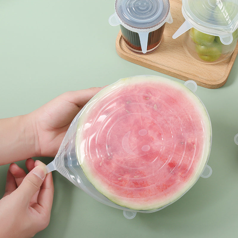 Reusable Silicone Stretch Lids – 6pcs Fresh Food Covers